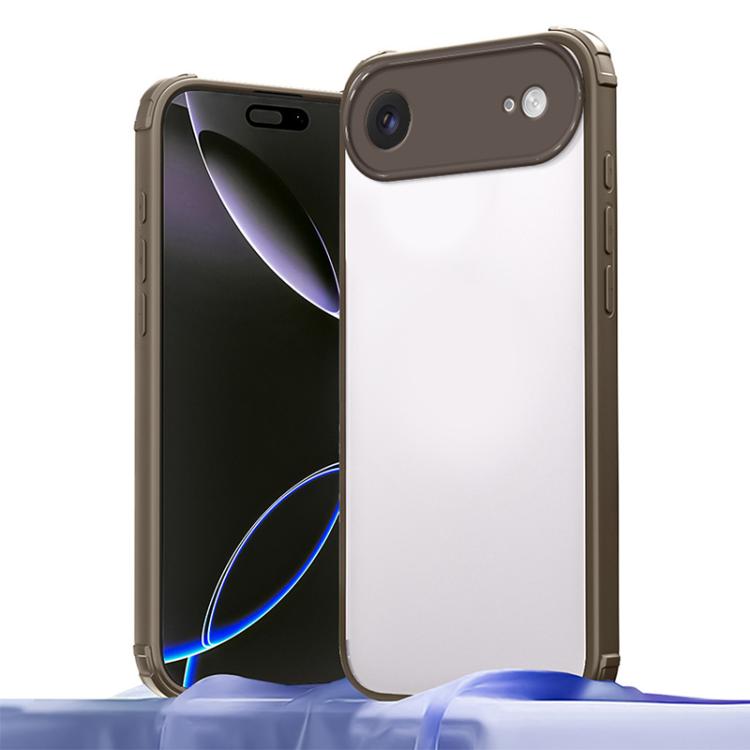 For iPhone Air Four Corners Shield Shockproof TPU Hybrid PC Phone Case(Brown)