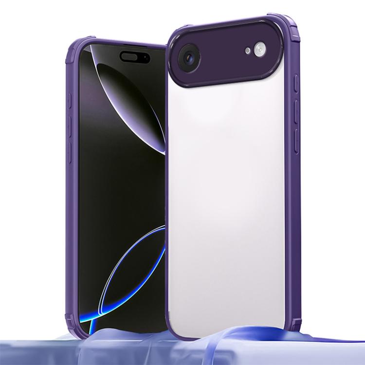 For iPhone Air Four Corners Shield Shockproof TPU Hybrid PC Phone Case(Purple)
