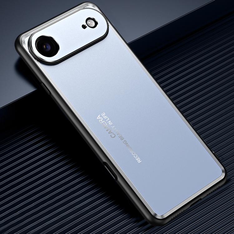 For iPhone Air Frosted Metal Phone Case(Blue)