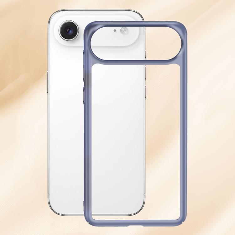 For iPhone Air Frosted Slim Heat Dissipation Frame Shockproof PC Phone Case(Blue)