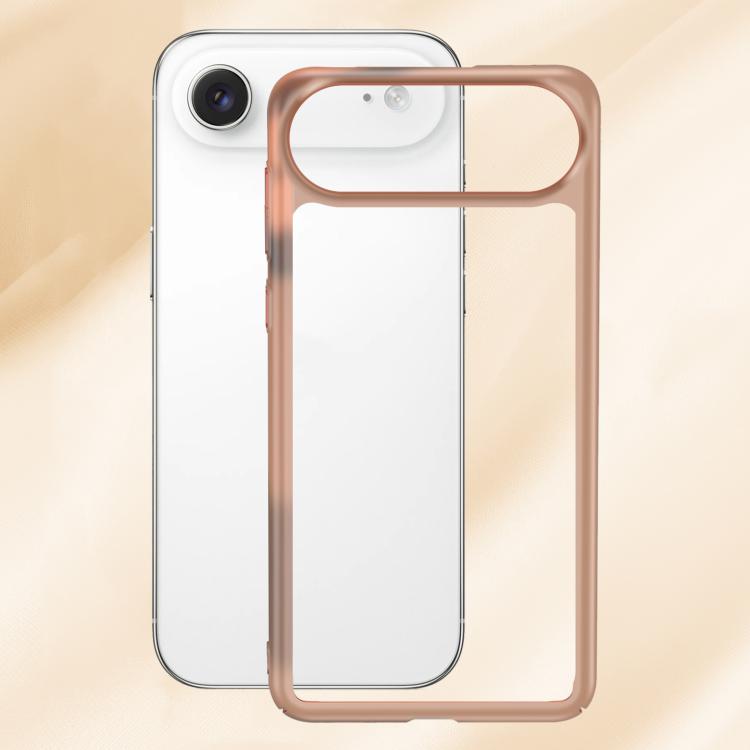For iPhone Air Frosted Slim Heat Dissipation Frame Shockproof PC Phone Case(Orange)