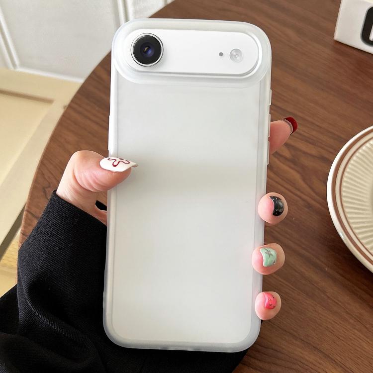 For iPhone Air Frosted Translucent TPU Full Coverage Phone Case(White)