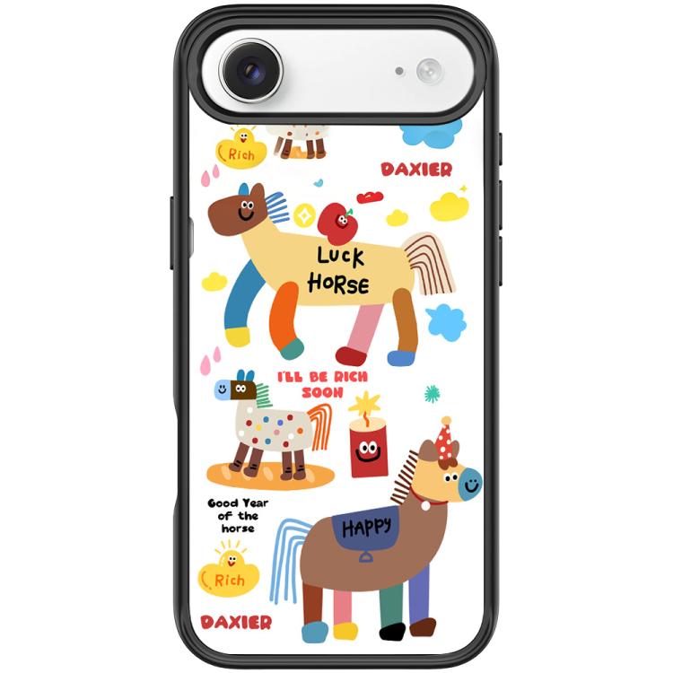 For iPhone Air Get Rich Immediately Pattern Magnetic Phone Case(Black)