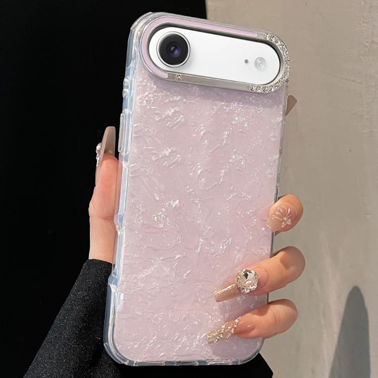 For iPhone Air Gilded Colorful Shell Patterned TPU+IMD Phone Case(Purple)