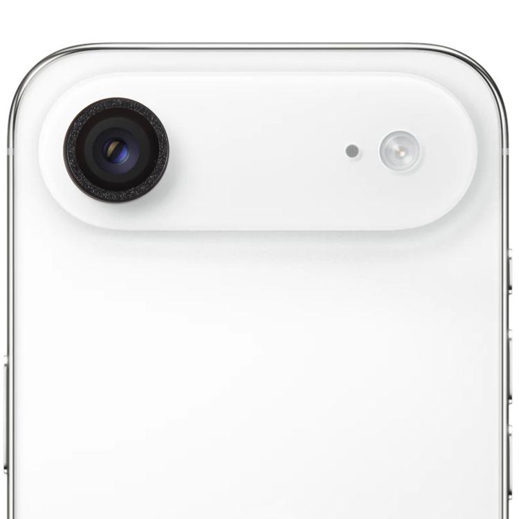 For iPhone Air Glitter Camera Lens Protector Ring Film(Black)