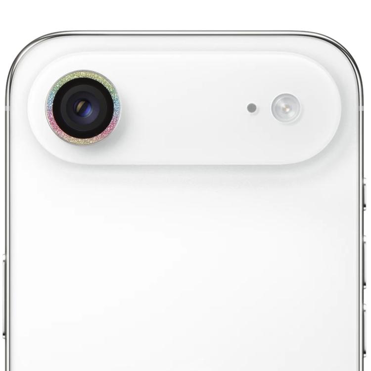 For iPhone Air Glitter Camera Lens Protector Ring Film(Colorful)