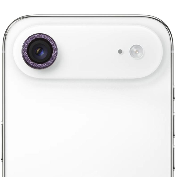 For iPhone Air Glitter Camera Lens Protector Ring Film(Dark Purple)
