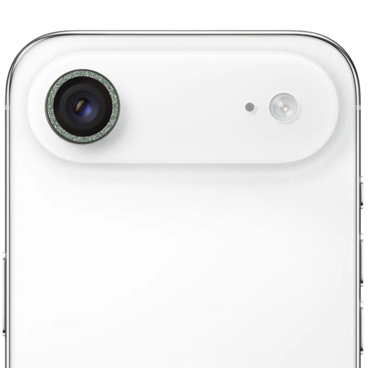 For iPhone Air Glitter Camera Lens Protector Ring Film(Green)