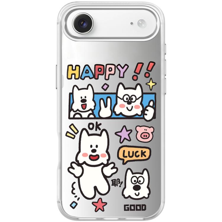 For iPhone Air Good Day Pattern Magnetic Phone Case(Transparent White)