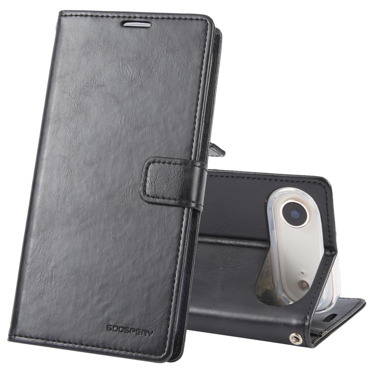For iPhone Air GOOSPERY BLUE MOON Crazy Horse Texture Leather Phone Case(Black)