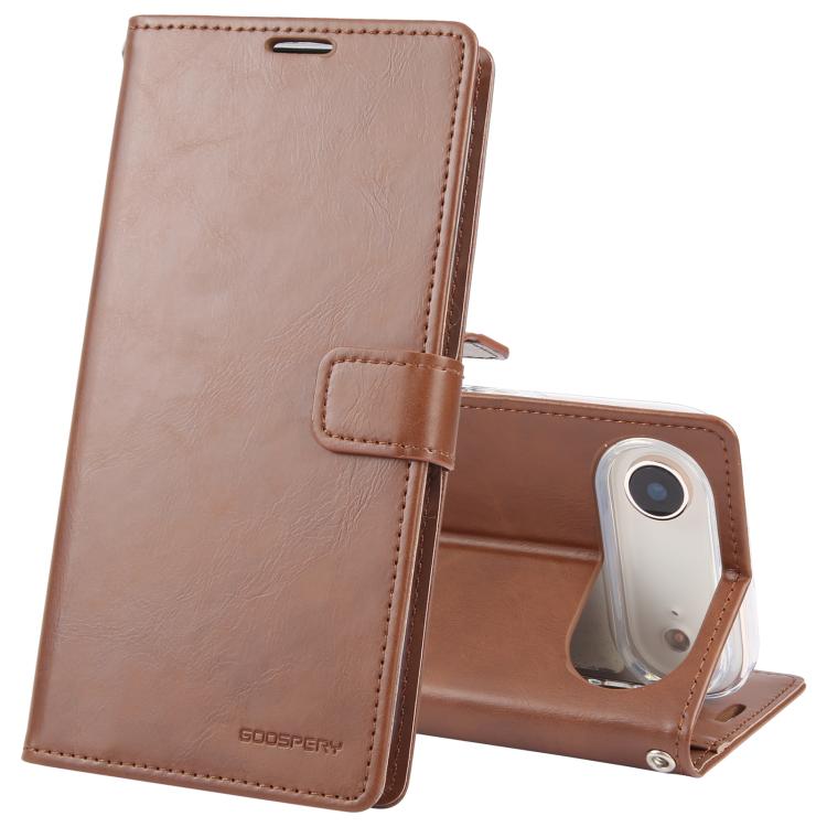 For iPhone Air GOOSPERY BLUE MOON Crazy Horse Texture Leather Phone Case(Brown)