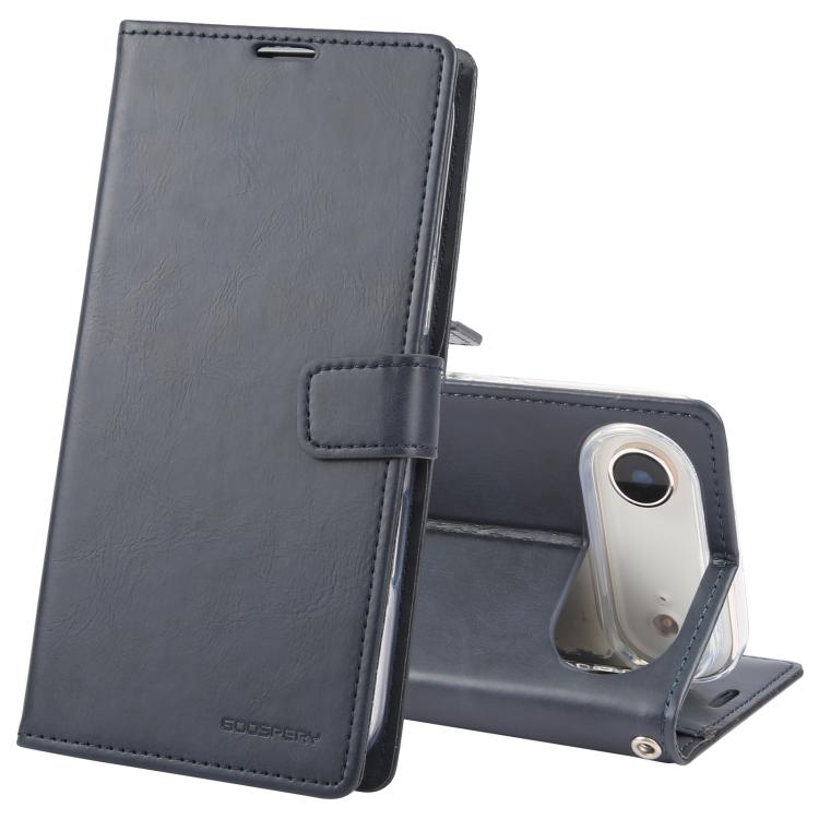 For iPhone Air GOOSPERY BLUE MOON Crazy Horse Texture Leather Phone Case(Dark Blue)