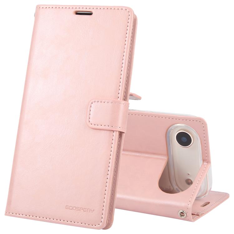 For iPhone Air GOOSPERY BLUE MOON Crazy Horse Texture Leather Phone Case(Rose Gold)
