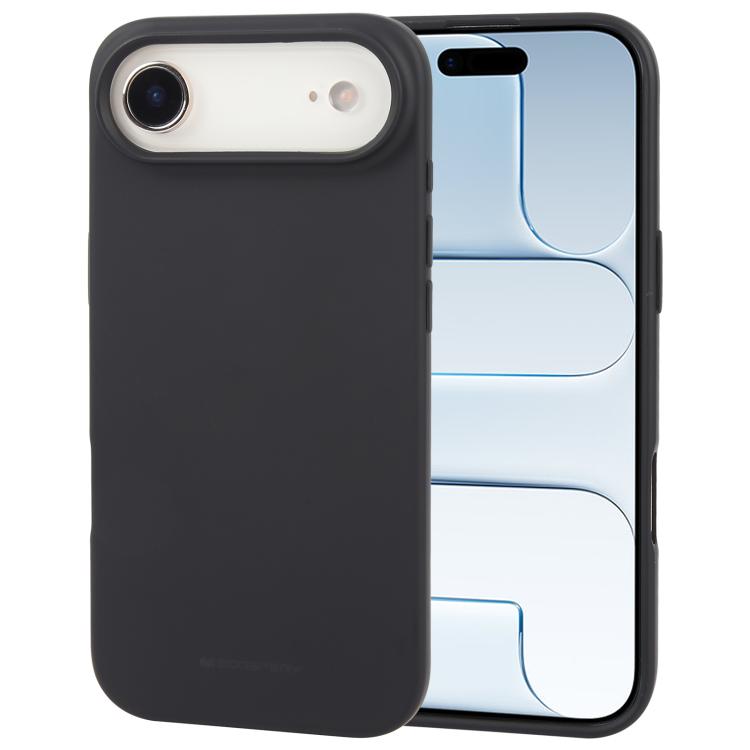 For iPhone Air GOOSPERY SOFT FEELING Liquid TPU Soft Phone Case(Black)