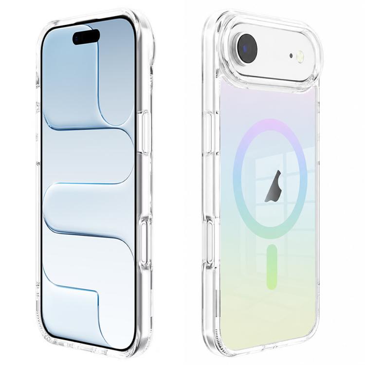 For iPhone Air Gradient Transparent PC MagSafe Phone Case(Colorful)