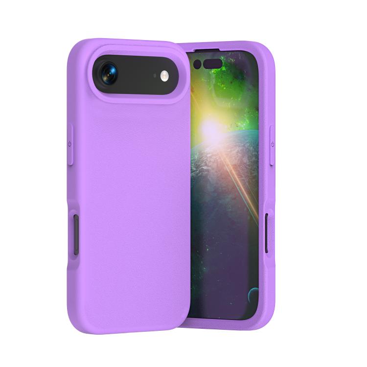 For iPhone Air Guard Screen EVA Shockproof Phone Case(Purple)