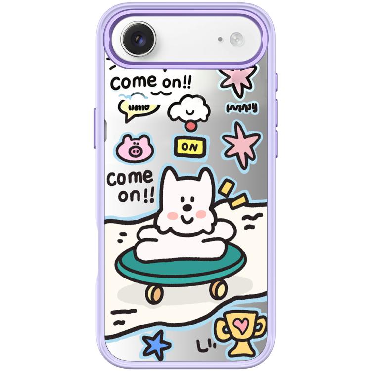 For iPhone Air Happy Weekend Pattern Magnetic Phone Case(Light Purple)