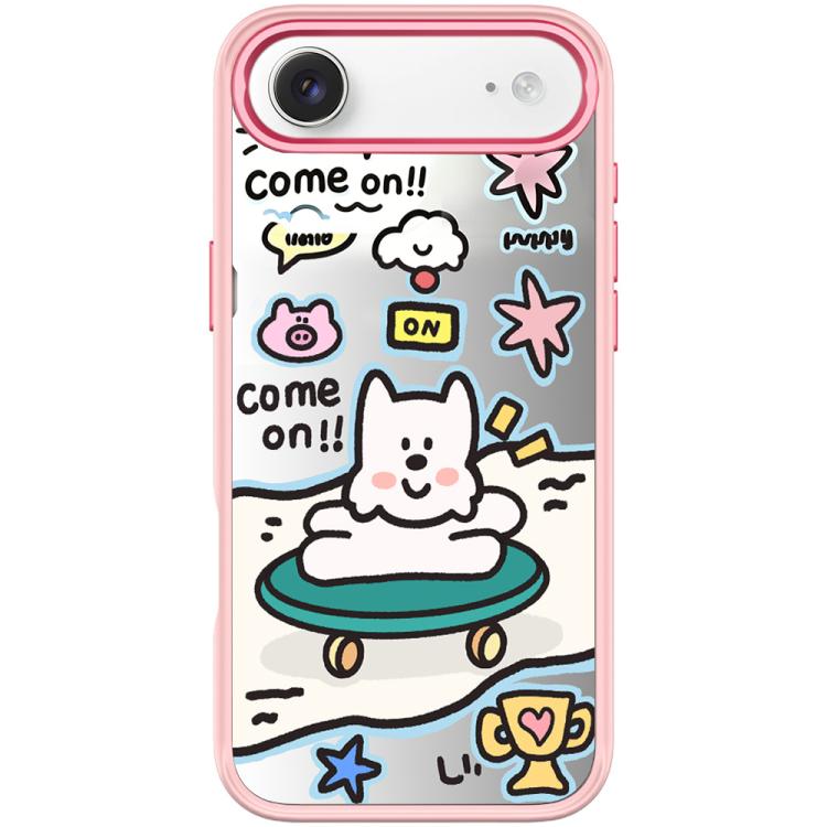 For iPhone Air Happy Weekend Pattern Magnetic Phone Case(Pink)