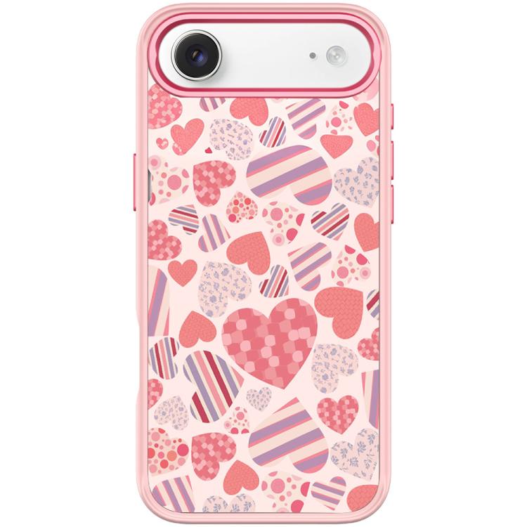 For iPhone Air Heart Collection Pattern Magnetic Phone Case(Pink)