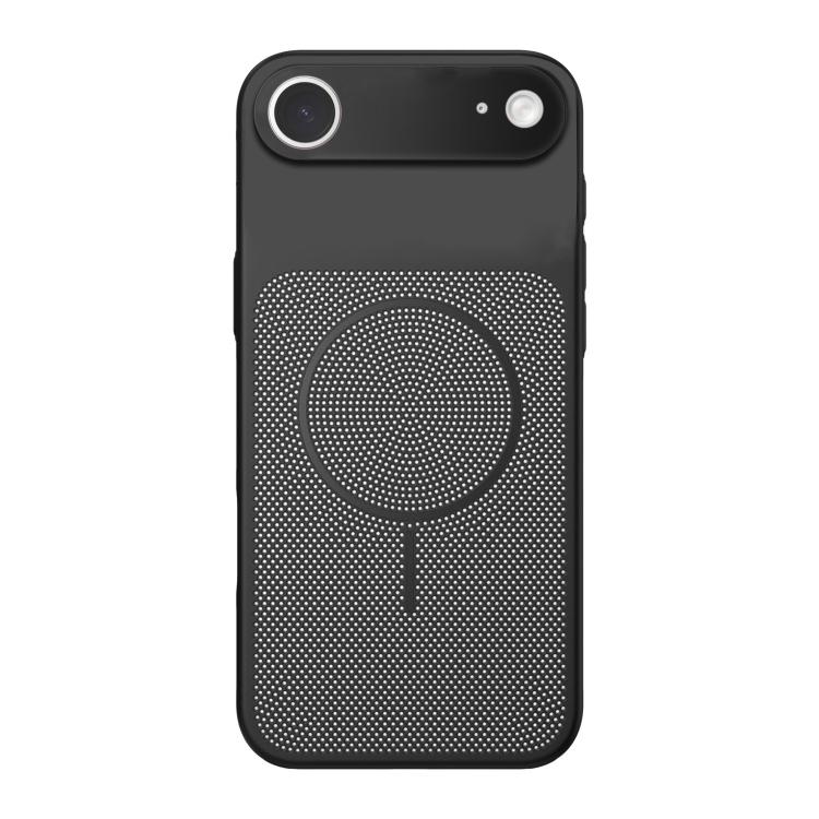 For iPhone Air Heat Dissipation Breathable Mesh Magnetic PC Phone Case(Black)