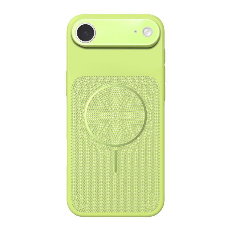 For iPhone Air Heat Dissipation Breathable Mesh Magnetic PC Phone Case(Green)