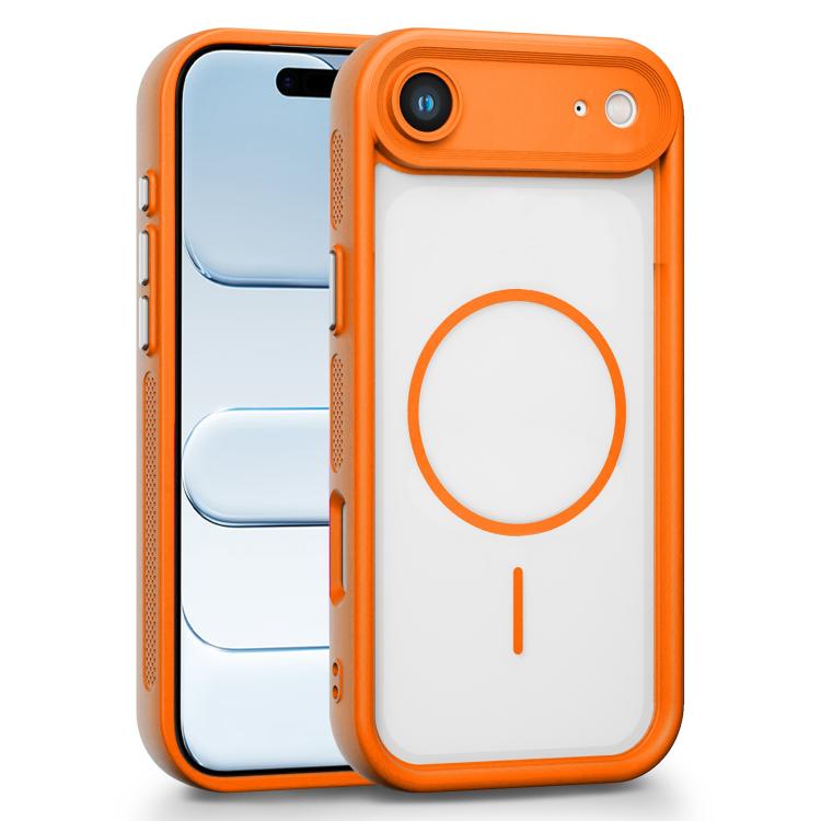 For iPhone Air Heavenly Eye Magnetic TPU Hybrid PC Phone Case(Orange)