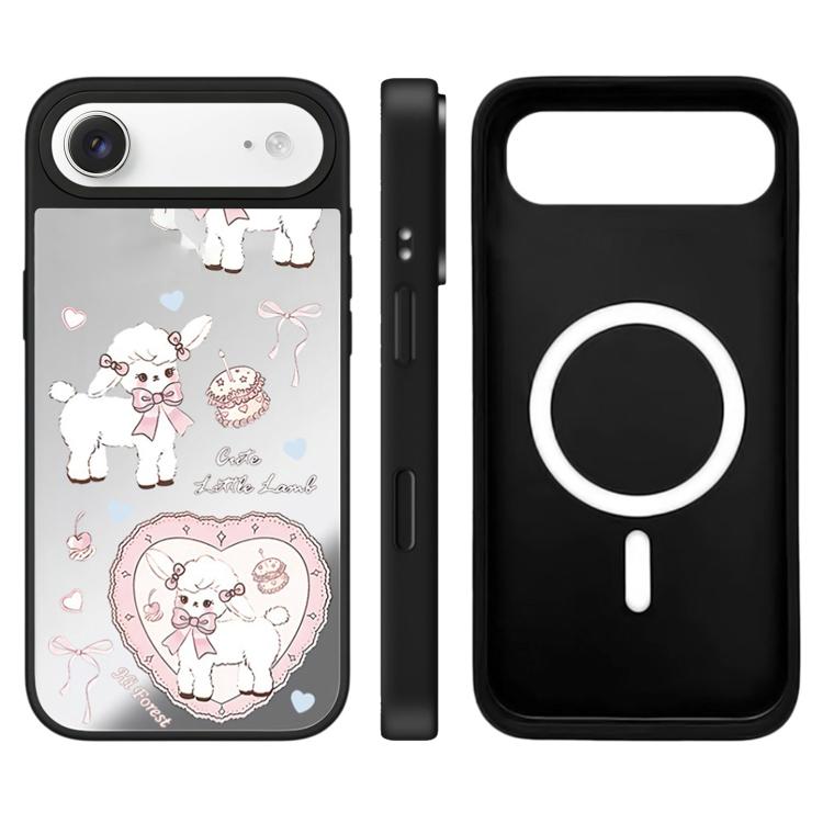 For iPhone Air Hi Forest Series Camera Control Button Mirror Magnetic Phone Case(Love Lamb)