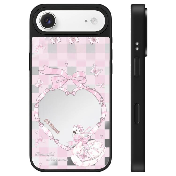 For iPhone Air Hi Forest Series Camera Control Button Mirror Phone Case(Love Little Swan)