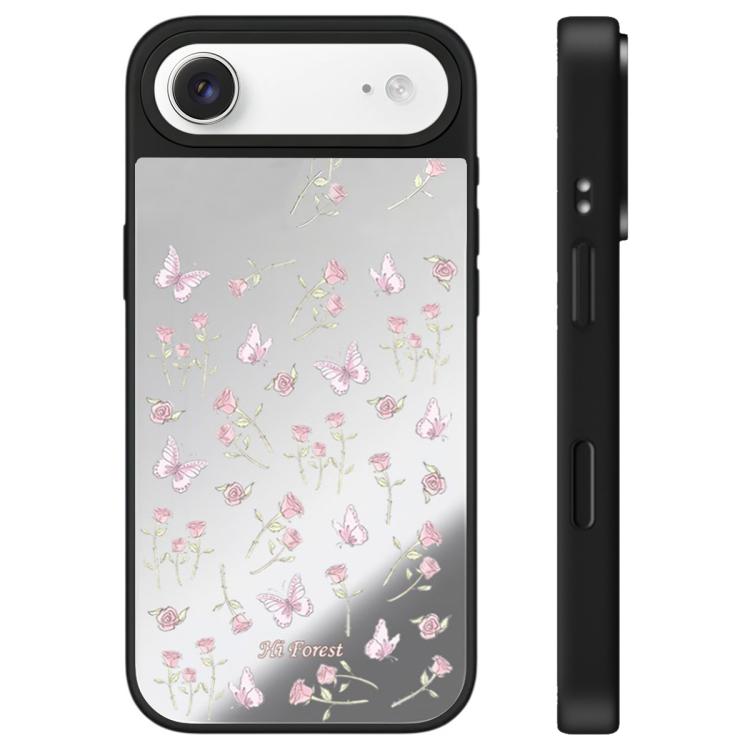 For iPhone Air Hi Forest Series Camera Control Button Mirror Phone Case(Small Floral)