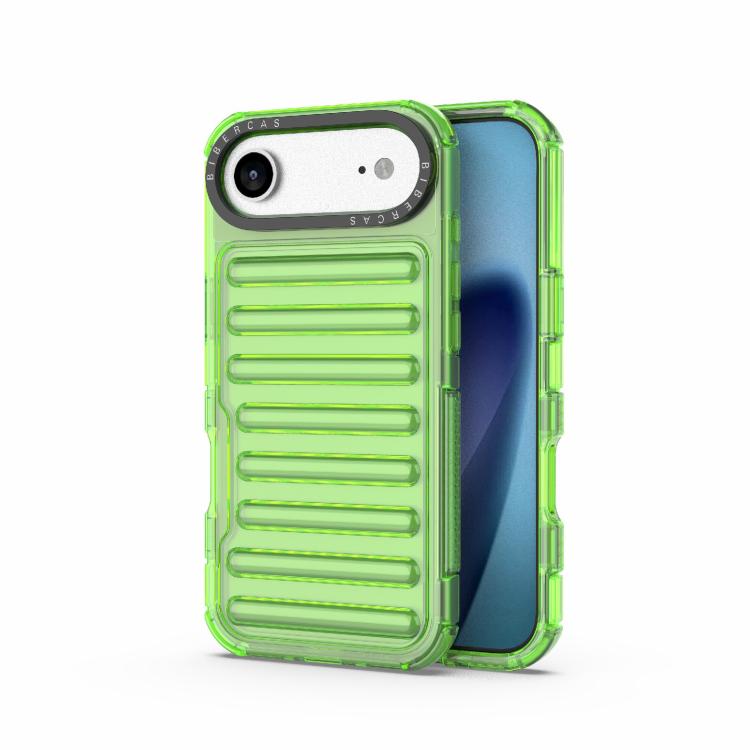 For iPhone Air High Transparency TPU Hybrid PC Airbag Phone Case(Transparent Green)