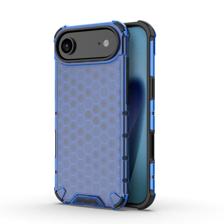 For iPhone Air Honeycomb Shockproof Phone Case(Blue)