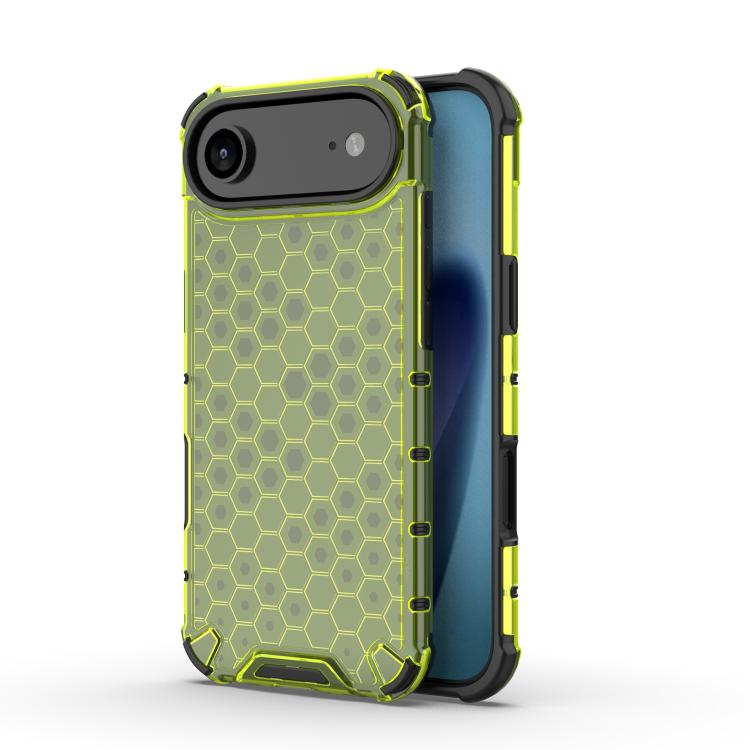 For iPhone Air Honeycomb Shockproof Phone Case(Green)