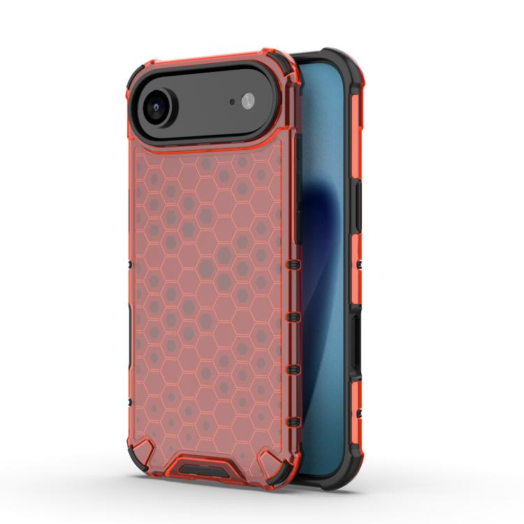 For iPhone Air Honeycomb Shockproof Phone Case(Red)
