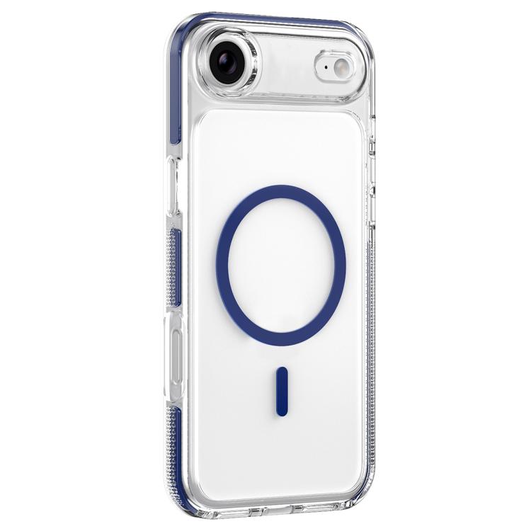 For iPhone Air Ice Armor Magnetic PC Hybrid TPU Phone Case(Blue)