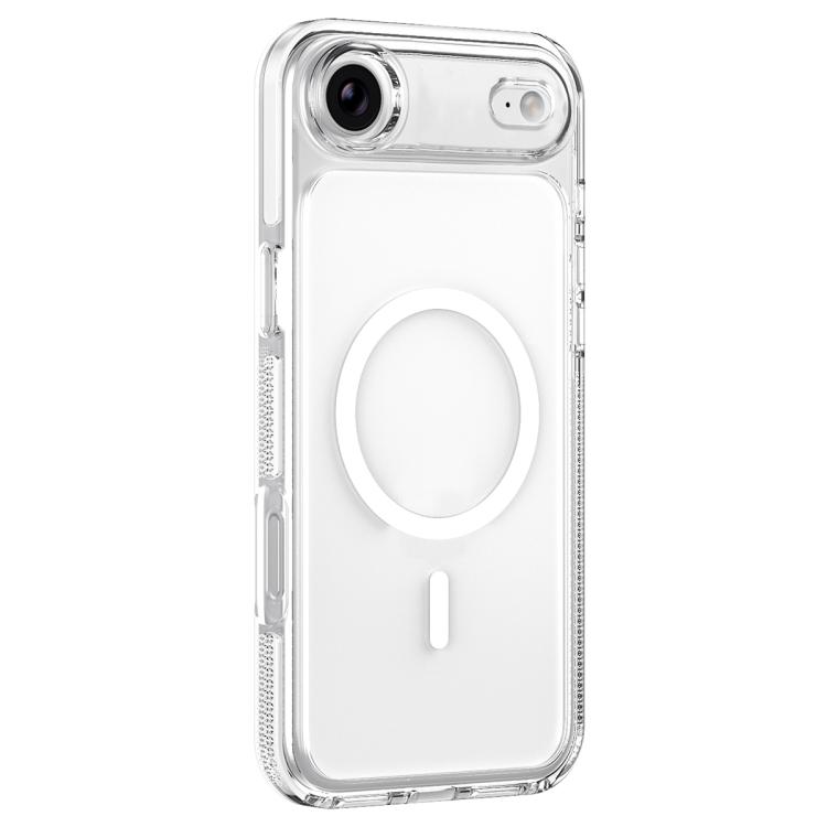 For iPhone Air Ice Armor Magnetic PC Hybrid TPU Phone Case(White)