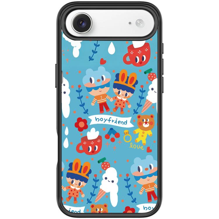 For iPhone Air Ice Cream Pattern Magnetic Phone Case(Black)