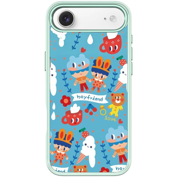 For iPhone Air Ice Cream Pattern Magnetic Phone Case(Light Green)
