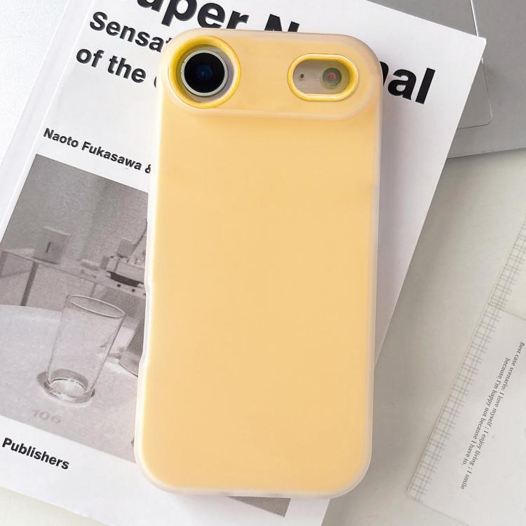 For iPhone Air Jelly Color Matte Feel PC Hybrid TPU Phone Case(Orange)