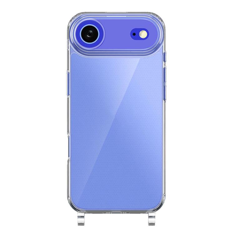 For iPhone Air Kalebol Minimalist Transparent Lanyard Integrated Phone Case(Transparent)