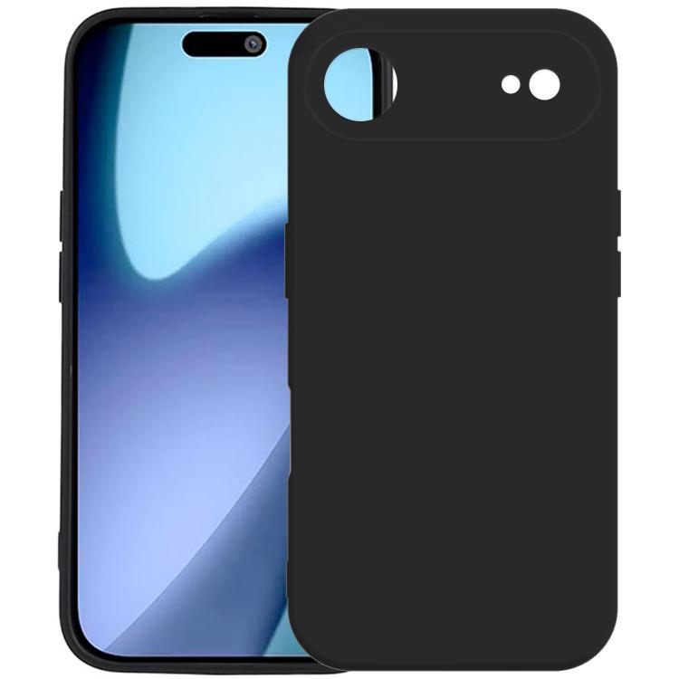 For iPhone Air Kalebol Precise Cutouts Solid Color TPU Phone Case(Black)