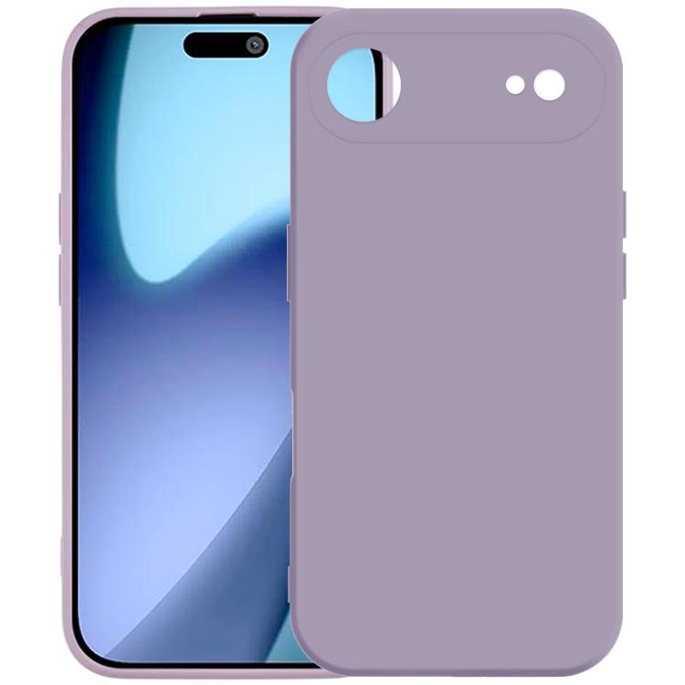 For iPhone Air Kalebol Precise Cutouts Solid Color TPU Phone Case(Grass Purple)