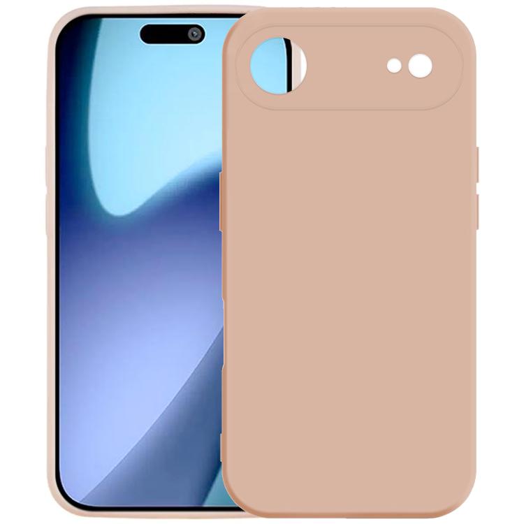 For iPhone Air Kalebol Precise Cutouts Solid Color TPU Phone Case(Snow Pink)