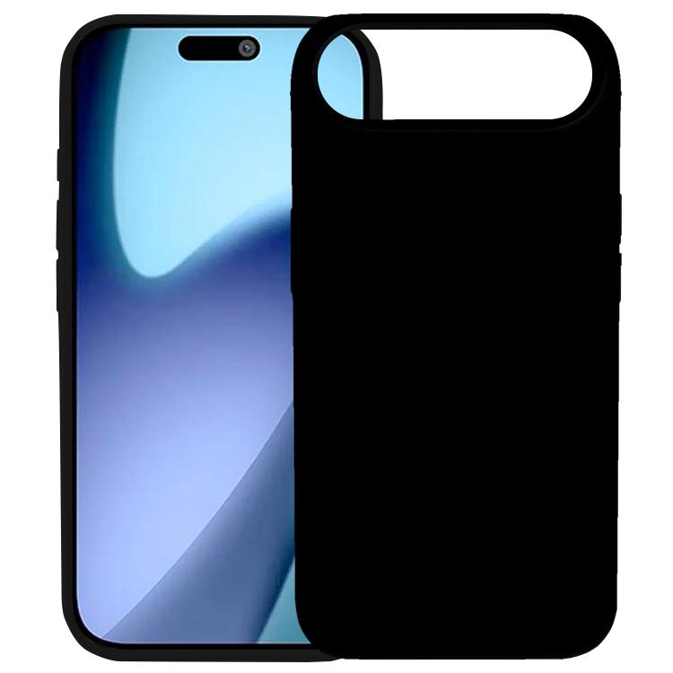 For iPhone Air Kalebol Solid Color Simple All-inclusive Liquid Silicone Phone Case(Black)