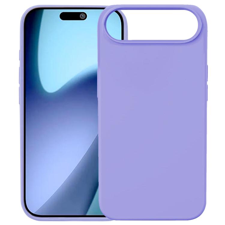 For iPhone Air Kalebol Solid Color Simple All-inclusive Liquid Silicone Phone Case(Purple)