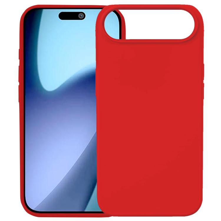 For iPhone Air Kalebol Solid Color Simple All-inclusive Liquid Silicone Phone Case(Red)