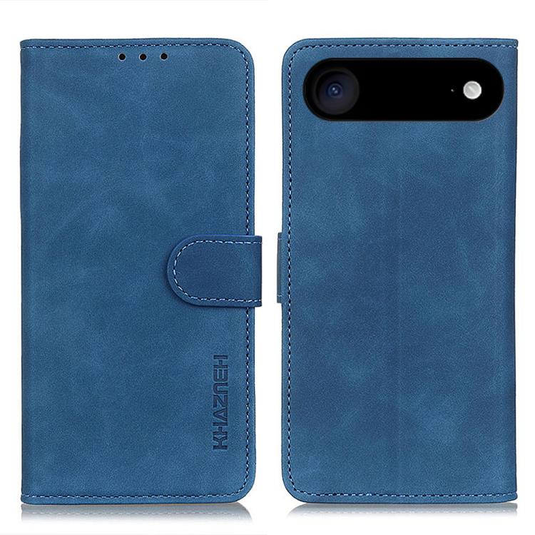 For iPhone Air KHAZNEH Retro Texture Leather Phone Case(Blue)