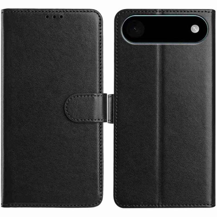 For iPhone Air Lambskin 8-card Slot Leather Phone Case(Black)