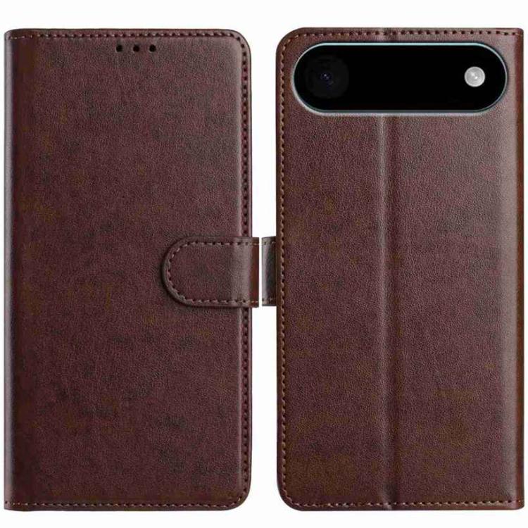 For iPhone Air Lambskin 8-card Slot Leather Phone Case(Brown)