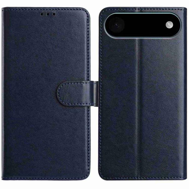 For iPhone Air Lambskin 8-card Slot Leather Phone Case(Dark Blue)