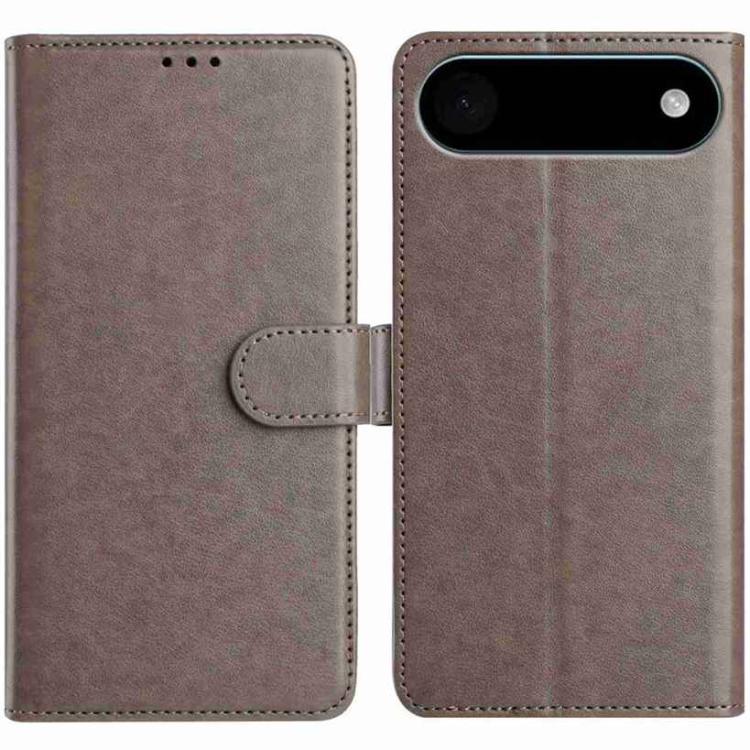For iPhone Air Lambskin 8-card Slot Leather Phone Case(Grey)